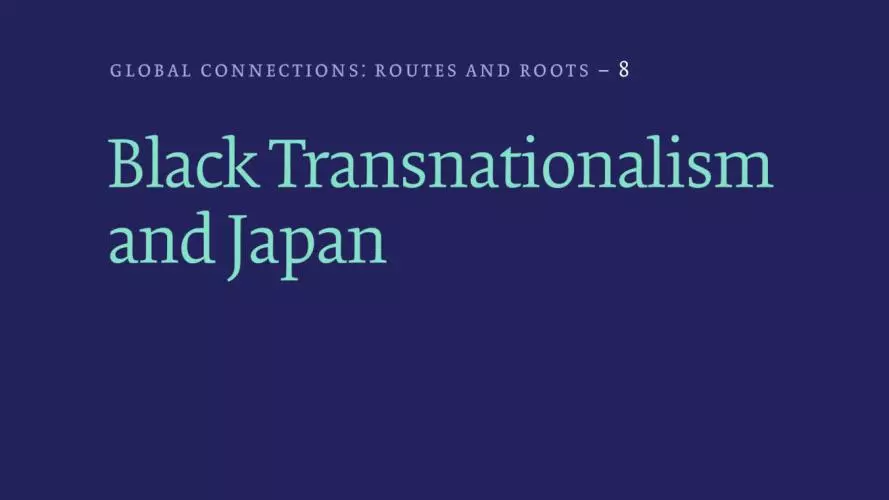 black transnationalism and japan