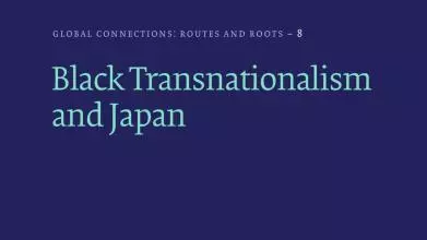 black transnationalism and japan