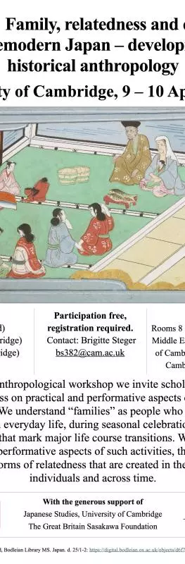 Family, relatedness and emotions in premodern Japan workshop